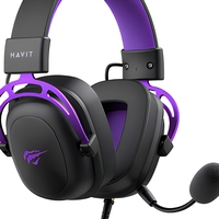 Casque Gaming Filaire Havit H2002C avec Microphone, Casque DJ pour Téléphone Supra-Auriculaire Compatible PS4/PS5
