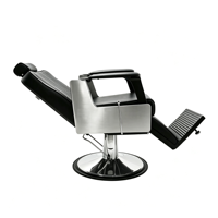 Fauteuil de Barbier Professionnel en Argent Durable pour Salon, Rotation à 360 Degrés, Pompe Hydraulique, Style Mid-Century, pour Hôpital et Extérieur - Vente en Gros Beauté