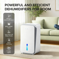 Déshumidificateur à double semi-conducteur en mode veille de contrôle d'écran tactile électrique portable haute puissance et à faible bruit pour la maison