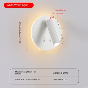 Tối Giản Hiện Đại Và Tối Giản Spotlight Đọc Sách Ánh Sáng Với Chuyển Đổi Xoay Đèn Tường Trong Nhà Hiện Đại LED Không Dây Đèn Tường - Product Image 6