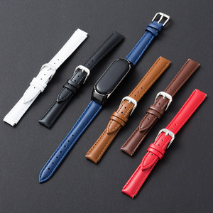 Correas de Reloj de Cuero Genuino con Textura de Bambú de Primera Calidad, Compatibles con Xiaomi Mi Band 7/6/5, Directo de Fábrica - Product Image 5