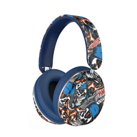 Casque sans fil BT610 pour peinture, casque de jeu graffiti, casque stéréo supra-auriculaire, casque BT avec micro LED