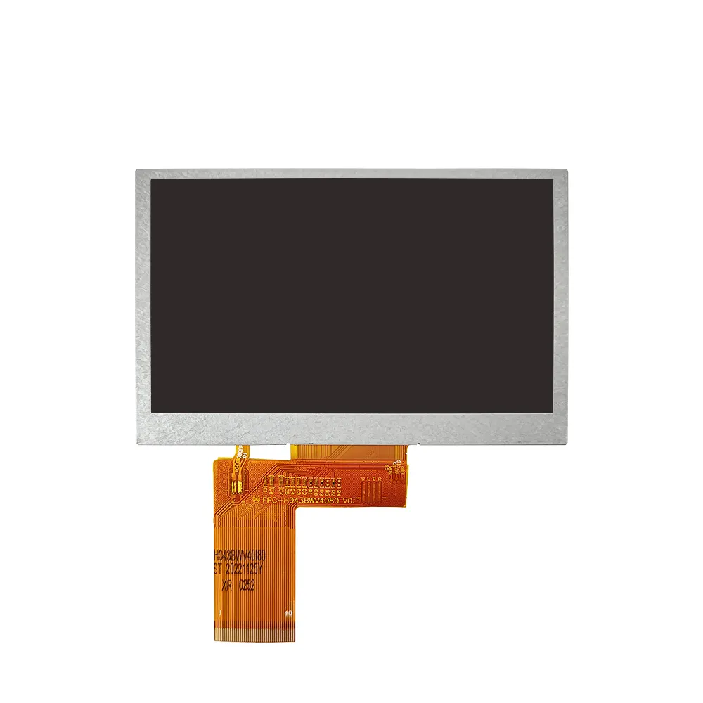 Personalizado lcd exibe fábrica 4,3 polegadas 800*480 lcd painel industrial lcd