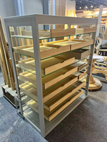 Tiroirs de rangement modernes en bois écologiques avec contreplaqué en bois d'hévéa pour l'organisation de bureau, de maison, de cuisine, de chambre et de vêtements