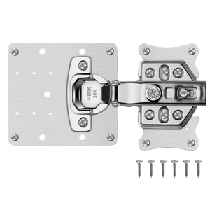Plaque de <span class=keywords><strong>fixation</strong></span> et de réparation de charnière de <span class=keywords><strong>meuble</strong></span> en acier inoxydable moderne, antirouille, pour armoire, <span class=keywords><strong>kit</strong></span> pour hôpital - Product Image 2