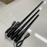 Antenne Mobile 4x4 Tout-Terrain VHF UHF V/U 4G Fibre de Verre avec Ressort Robuste pour Voiture 477MHz CB