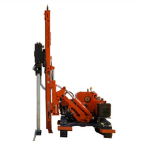 Marteau hydraulique pour pieux, poteau solaire, chenille mobile, poteau de clôture, treuil pour pieux avec GPS