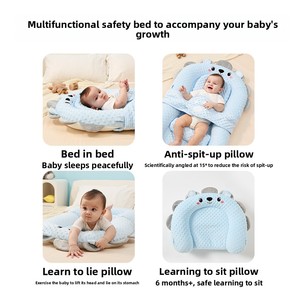En gros, Nid d'enfant pliant portable pour nouveau-né, transat de voyage, tapis d'éveil respirant avec jouets, ensemble de literie de couchage anti-sursautement - Product Image 2