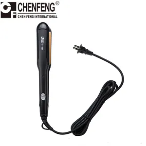 2 In 1 saç düzleştirici bukle makinesi seramik düz ütüler ile özel etiket Guangzhou Chenfeng uluslararası saç bakım araçları