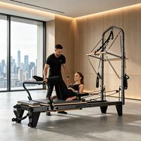 Busa Empuk Berdensitas Tinggi untuk Pilates Reformer Half Tower, Dapat Ditingkatkan, Bantalan Aluminium, Studio Rumah MZMM