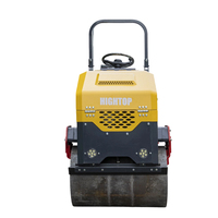 Compacteur industriel HIGHTOP HTJS1000, mini-rouleau vibratoire à double tambour pour asphalte, robuste, 50Hz, moteur entièrement hydraulique