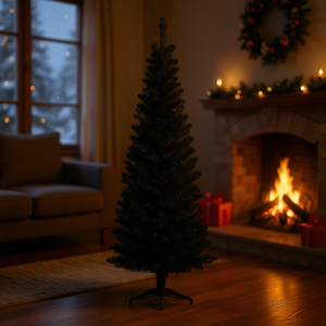 Sapin de Noël artificiel de 1,5 m en plastique pour intérieur, décorations festives de vacances - Product Image 2