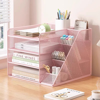 Étagère de bureau multi-niveaux en métal pour le rangement de documents en gros