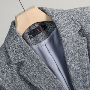 Women's Woolen Blazer Coffee Color Solid Pocket Autumn Winter Casual Suit Jacket S Size - Product Image 4