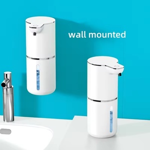 เครื่องจ่ายสบู่เหลวอัตโนมัติสีดำแบบ USB ติดผนัง ไม่ต้องสัมผัส สำหรับแชมพู เจลอาบน้ำ ใช้ในครัวเรือน - Product Image 4