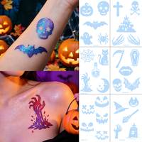 Pochoirs de tatouage à paillettes personnalisés : Couronne, Ancre, Aile – Motifs variés pour l'art corporel, vente en gros sur mesure
