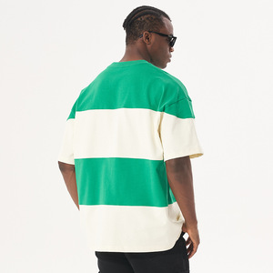 T-shirt a righe all'ingrosso da uomo <span class=keywords><strong>Polo</strong></span> <span class=keywords><strong>Oversize</strong></span> t-shirt da uomo a righe t-shirt - Product Image 2