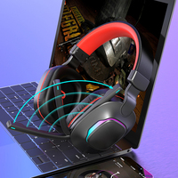 Penjualan Laris Hands Free Bluetooth Stereo Headset Headphone Gaming Nirkabel dengan Lampu Rgb