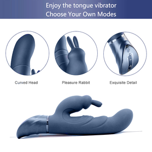 <span class=keywords><strong>Vibrateur</strong></span> puissant USB Chiyuan G Spot Oreilles <span class=keywords><strong>de</strong></span> <span class=keywords><strong>lapin</strong></span> pour la stimulation double du clitoris et des mamelons pour femmes adultes - Product Image 3