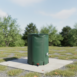 Réservoir d'eau de pluie pliable en PVC portable, capacité de 50L à 1350L, protection anti-UV, réservoir de stockage d'eau de pluie, irrigation, arrosage - Product Image 1