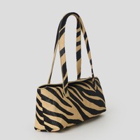 Sac à bandoulière classique en cuir véritable et poils de veau, motif fourrure animale, pour femme, fabrication OEM sur mesure