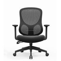 Chaise de bureau ergonomique moderne en maille avec accoudoirs réglables, chaise pour visiteurs et personnel, pour la maison, le bureau, l'école, l'hôpital