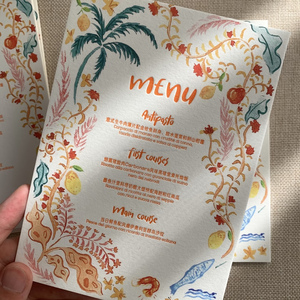 ชุดการ์ดแต่งงานแบบนูนลาย พร้อมโลโก้สั่งทำ บัตรตอบรับการรับเชิญ เมนูอาหาร พิมพ์ออฟเซ็ตบนกระดาษและกระดาษแข็ง สำหรับของขวัญส่งเสริมการขาย - Product Image 3