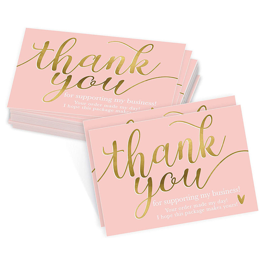 Wholesale Business Greeting Card Postcard Gift Thank You Cards With Your Own Logo Design for Packing