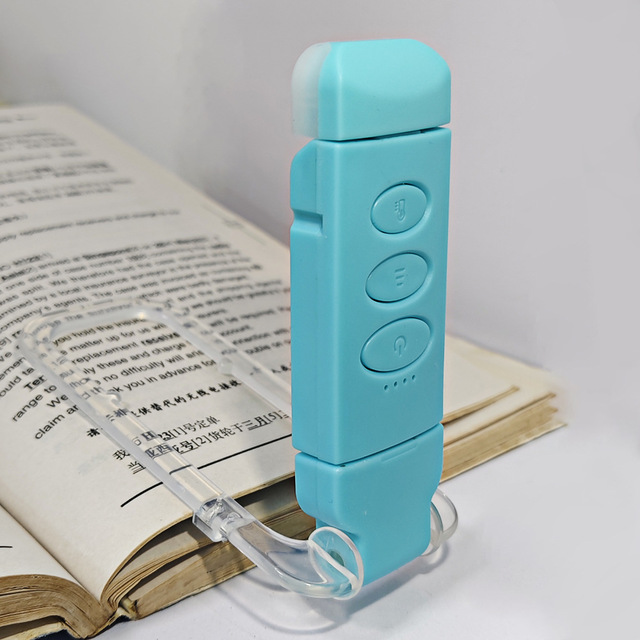 USB Rechargeable Book Light for Reading in Bed Portable Clip-on LED Reading Light 3 Amber Colors 5 Brightness Dimmable for Read