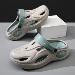 Men's Summer <b>Clogs</b> Thick EVA Anti Slip Breathable Outdoor Sandals With Closure - Product Image 5