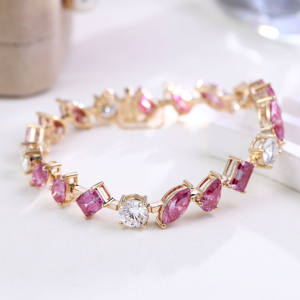 Pulseras de Joyería Fina Personalizadas, Nueva Cadena de Tenis con Diamantes Moissanite, Cadena de Oro Sólido de 14k, Pulsera con Piedras Preciosas de Laboratorio para Mujer - Product Image 3