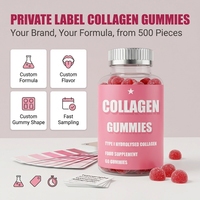Gummies de collagène hydrolysé de type I pour adultes, beauté quotidienne, 60 unités