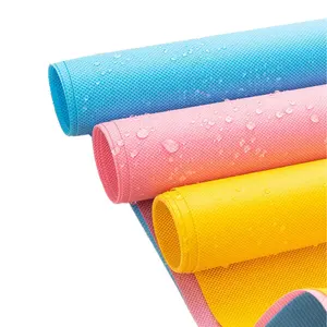 Gold 20gsm Flame Spunlace 100 Polyester Water Soluble Non Woven Banner Reinforced Kitchen Waterpoof Fabric Storage Nonwoven