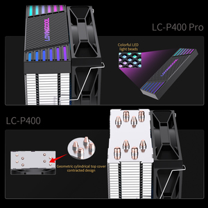 Refroidisseur CPU LOVINGCOOL 120 mm pour les constructeurs de systèmes, 4 caloducs, empilement de dissipateurs fins, éclairage RVB, compatible, réduction de prix en gros - Product Image 5