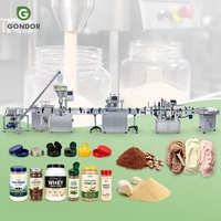 Machine d'emballage multifonctionnelle pour poudres, à double tête à vis sans fin, pour le remplissage de pots et bouteilles, pour protéines et produits secs