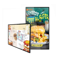 Monitor Dinding 55" 4K UHD, Digital Signage dan Layar LCD Indoor, Layar Sentuh Kapasitif, Kios Layanan Mandiri