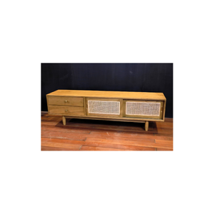 Le meuble TV Enzo offre un design moderne et élégant, un grand espace de rangement, idéal pour organiser vos équipements multimédias. - Product Image 1