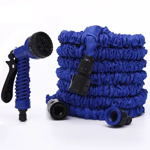 NEW 25 50 75 100 FT Expanding Flexible Garden Water Hose with Spray Nozzle and Hose Reel