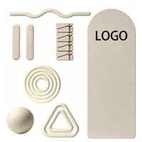 COMANA Kit de fitness à domicile en gros : Tapis de yoga, haltères en mousse, ensemble de Pilates, Power Ring, barre d'haltères, ensemble d'accessoires personnalisables