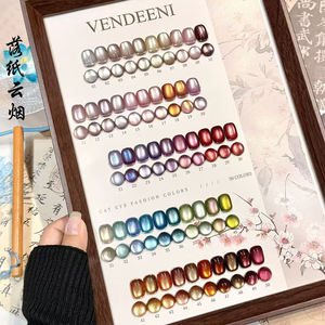 Vendeeni Nagellak Leverancier 50 kleuren Herfst Winter Glasparels Kattenoog <span class=keywords><strong>Gel</strong></span> Lak TPO HEMA Vrij Moonlight Magnetische Kattenoog Nagellak - Product Image 5