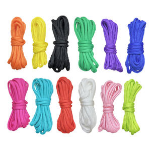 Handmade Rope 12-Pack Paracord Set 4Mm Round Polyester <b>Macrame</b> <b>Cord</b> <b>For</b> Bracelets Clothesline Umbrella Line Yiwu Origin - Product Image 3