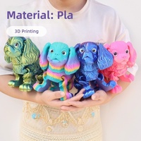 Figurines de chiens imprimées en 3D, animaux imprimés en 3D, chiots articulés réalistes et détaillés, jouets pour enfants, jouet anti-stress