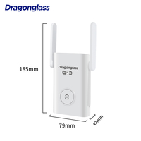 Répéteur WiFi 6 sans fil 1800 Mbps double bande 2,4 G et 5 G, amplificateur de signal pour couverture intérieure/extérieure