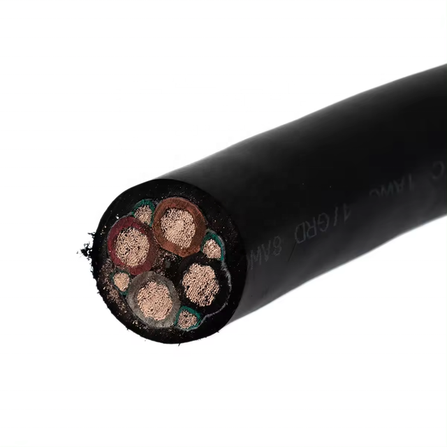 Huatong for MSHA Listed RoHS Flexible Copper Mining Cable EPR Insulation PVC Jacket 2000V Three Core Portable Power Cable