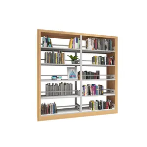 畅销书柜和金属木制储物书架装饰