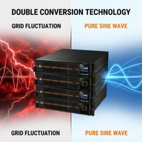 Système d'alimentation sans interruption (ASI) en ligne à double conversion à onde sinusoïdale pure, série ITG 1-10 kVA, haute fréquence, montage en rack/tour
