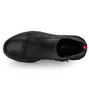 GUYISA Vintage In Pelle Alla Caviglia <span class=keywords><strong>Stivali</strong></span> Sia per Gli Uomini e Le Donne della Moda di Avvio a Breve Scarpe Basse Scarpe Casual - Product Image 5