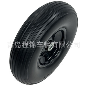 ล้อโฟม PU ขนาด 13 นิ้ว ยี่ห้อเฉิงจิน รุ่น 4.00-6 สำหรับรถเข็นมือแบบรับน้ำหนักมาก - Product Image 4
