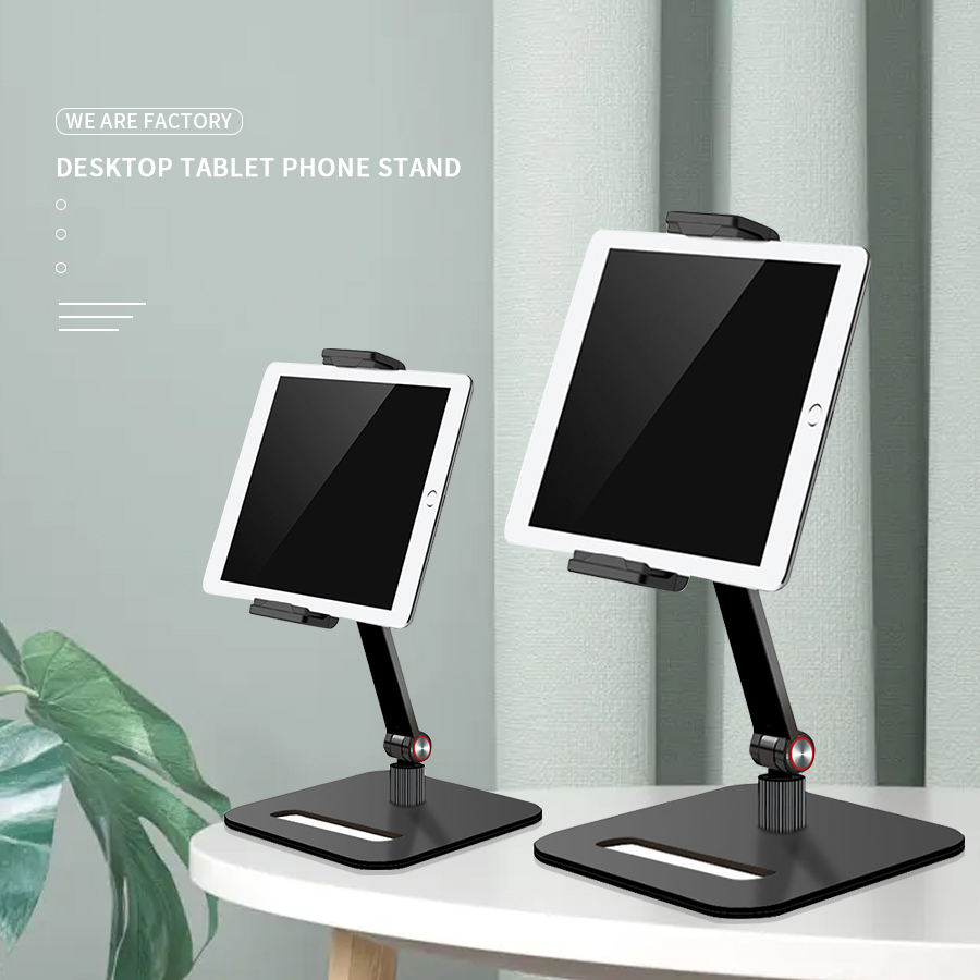Premium 360° Rotating Metal Tablet Stand | Adjustable Holder for Desk & Office - KUWAIT