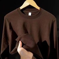 Camiseta de Algodón Grueso con Estampado Gráfico Personalizado de 230 g/m², Camiseta Lisa Extra Grande para Hombre con Logotipo Personalizado DTG, en Existencia, Envío Rápido.